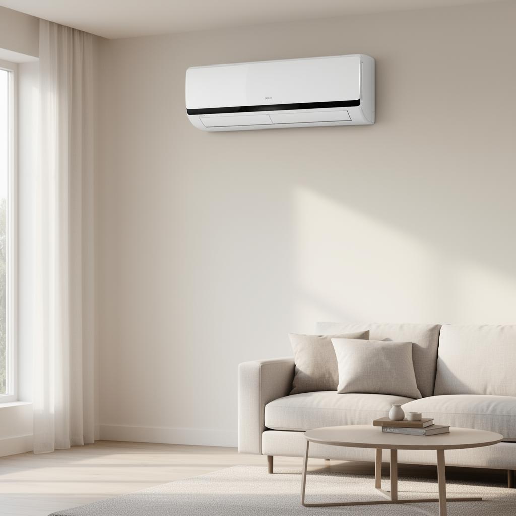 Climatisation réversible installée dans un salon par EGBR